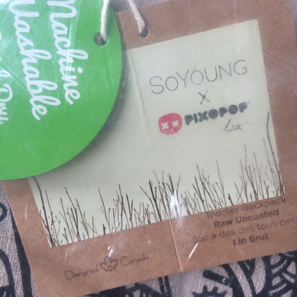 Eco-Linen Machine Washable & Dishwasher Safe Lunch Bag/Backpack Combo - Picture 4 of 5